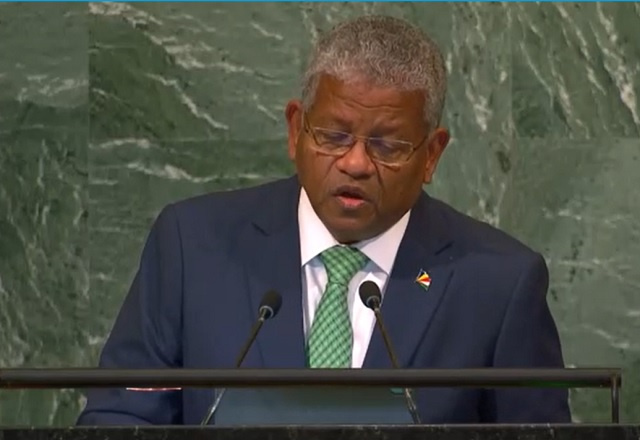 Seychelles' President at UNGA: Economic equity is biggest impediment to achieving SDGs