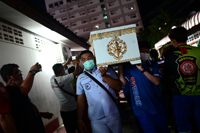 Families mourn Thai nursery dead ahead of king's visit