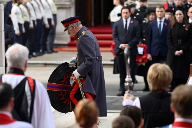Charles III leads first Remembrance Sunday as king