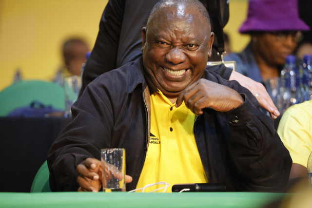 S.Africa's ruling ANC re-elects Ramaphosa as party chief