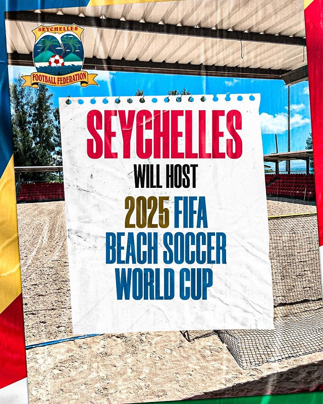 Seychelles 2025 ! L’archipel accueillera la Coupe du Monde de Beach Soccer de la FIFA