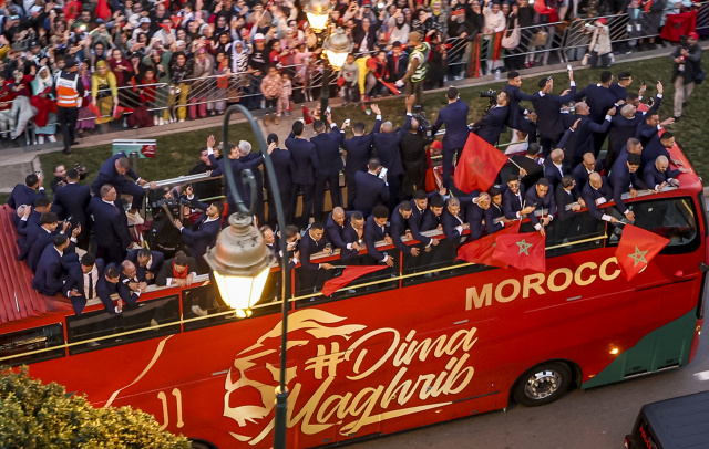 Morocco World Cup team arrives home to heroes' welcome