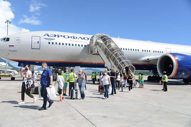 Passengers evacuated following bomb threat on Aeroflot plane in Seychelles 