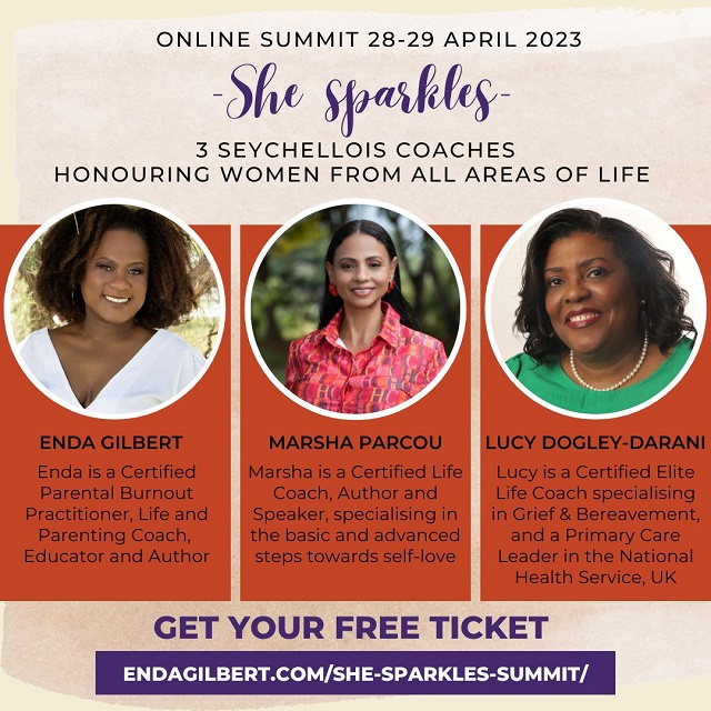 "She Sparkles": 3 Seychellois female life coaches team up for online summit