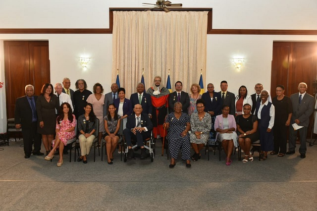 10 personalities honoured at Seychelles National Awards