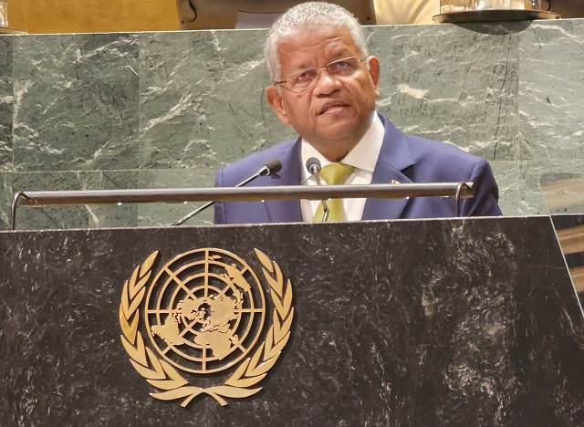 UNGA General Debate: Seychelles' President says vision of a better world can be achieved through collective action