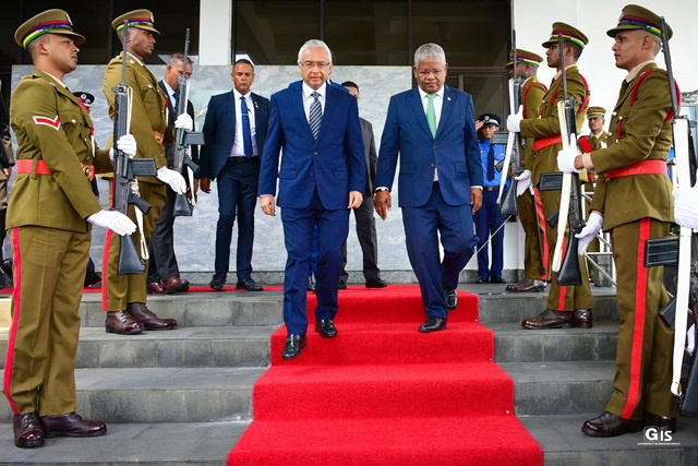 Seychelles' President arrives in Mauritius for 189th Anniversary of the Abolition of Slavery ceremony