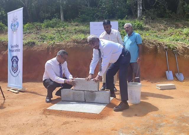 First bricks laid for construction of Seychelles maximum security prison