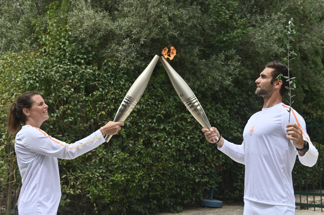 Paris 2024 Games torch relay launched in Olympics birthplace