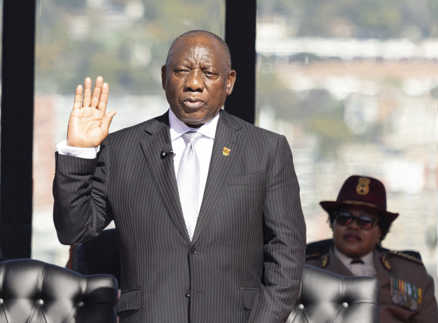 S.Africa's Ramaphosa sworn in for second full term as president