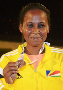 ... and Photo 2: Athina Freminot Seychelles Bronze medalist in <b>Triple jump</b>. - path_3181