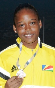 ... and Photo 2: Athina Freminot Seychelles Bronze medalist in <b>Triple jump</b>. - path_3182