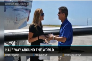 Amelia Rose Earhart makes flying stop in Seychelles in round-the-world  trip in a single-engine plane