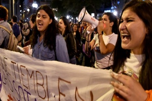 Tens of thousands march for equality on Women's Day