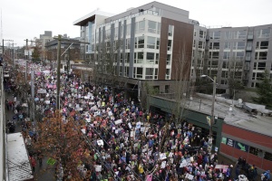 Trump inauguration anniversary marred by shutdown, protests
