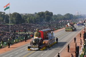 Camels, stunts and military might as India marks Republic Day