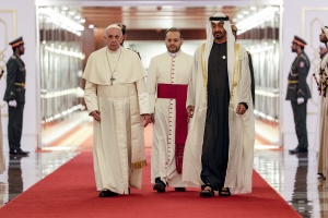 Pope Francis lands in UAE for historic visit