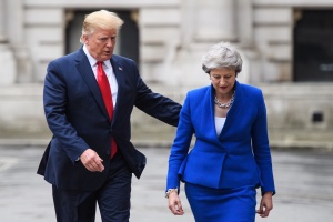 Trump vows 'phenomenal' trade deal with outgoing British PM