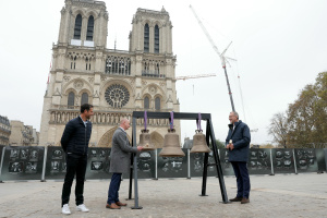 Notre Dame bells ring out in Paris for first time since 2019 fire