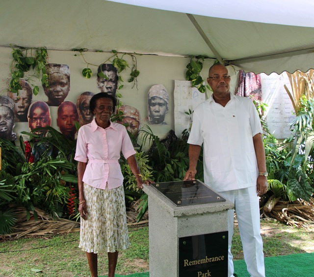 Commemorative plaque unveiled on first National Day of the Abolition of Slavery